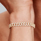 Pave Cuban Bracelet | Gold
