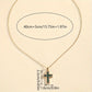 Solene Emerald Cross Pendant Necklace | Gold