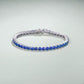 Sapphire Tennis Bracelet | White Gold