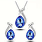Classic Mermaid Elegance Jewelry Set | White Gold