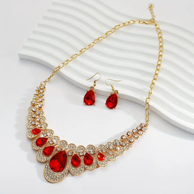 Maevina Crimselle Jewelry Set | Gold