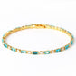 Natural Turquoise Stone Bracelet | Gold