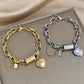 Heartened Chunky Bracelet | Gold