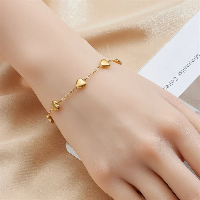 Julia Tiny Heart Bracelet | Gold