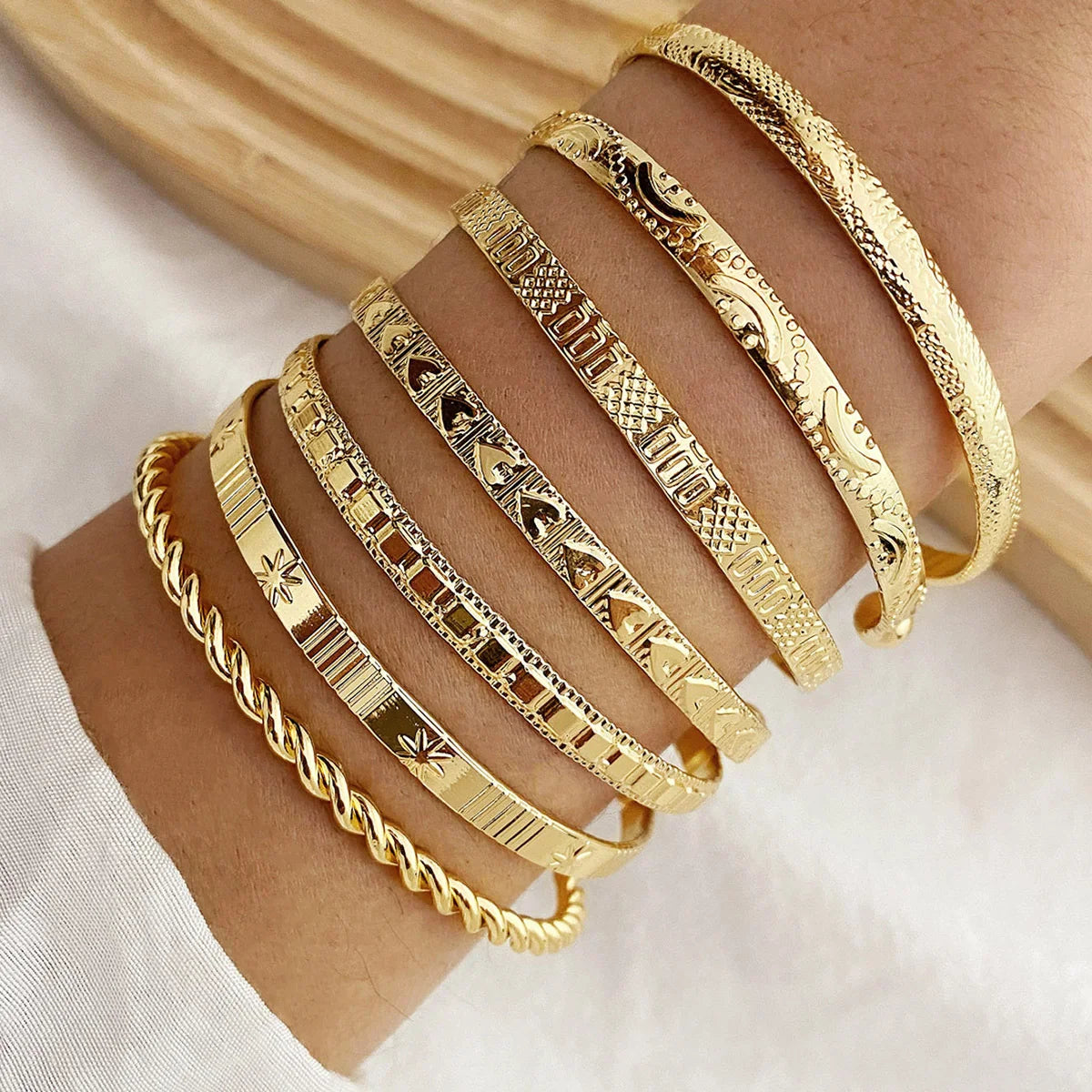 Jane Bracelet Set | Gold