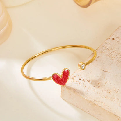 Elodie Open Diamond Heart Bracelet
