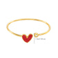 Elodie Open Diamond Heart Bracelet