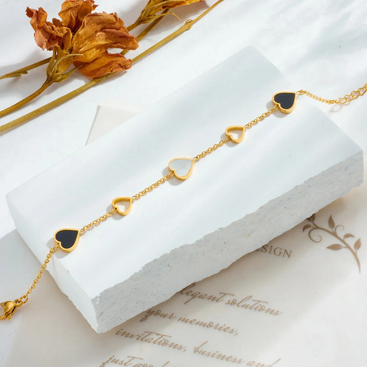 Amalia Heart Bracelet | Gold