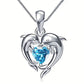 Oceanheart Twins Necklace | White Gold