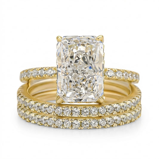 Set di 3 fedi nuziali Jaily | Oro